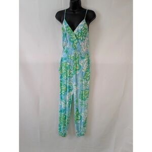 Lilly Pulitzer Blue and Green Patterned Top